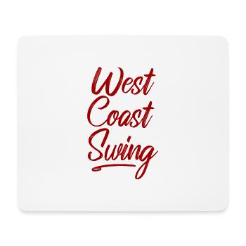 West Coast Swing WCS Westie Tanzen Geschenk Tanz - Mousepad (Querformat) - Weiß - Vorne
