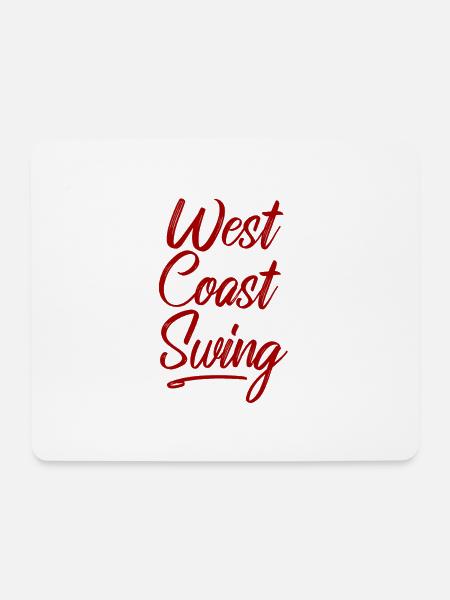 West Coast Swing WCS Westie Tanzen Geschenk Tanz - Mousepad (Querformat) - Weiß