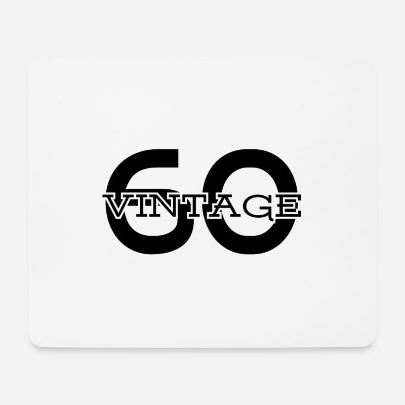60 anniversaire - Tapis de souris (format paysage) - blanc