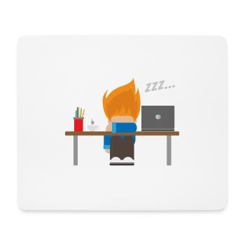 Sleeping - Developer's Night - Gift Idea - Mouse Pad (horizontal) - white - Front