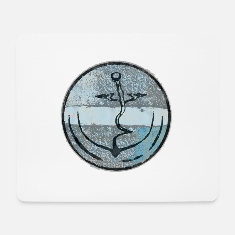 Anker - Mousepad (Querformat) - Weiß
