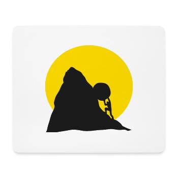 Sisyphus - Mousepad (Querformat) - Weiß - Vorne