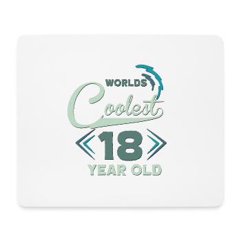 18th birthday - Mouse Pad (horizontal) - white - Front