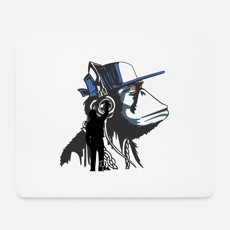 Graffiti ist Kunst von dk - Mousepad (Querformat) - Weiß