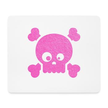 Totenkopf - Mousepad (Querformat) - Weiß - Vorne