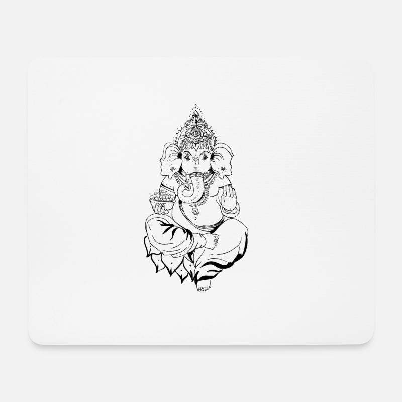 Ganesha - Mouse Pad (horizontal) - white