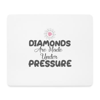 LES DIAMANTS SONT FABRIQUÉS SOUS PRESSION - Tapis de souris (format paysage) - blanc - Devant