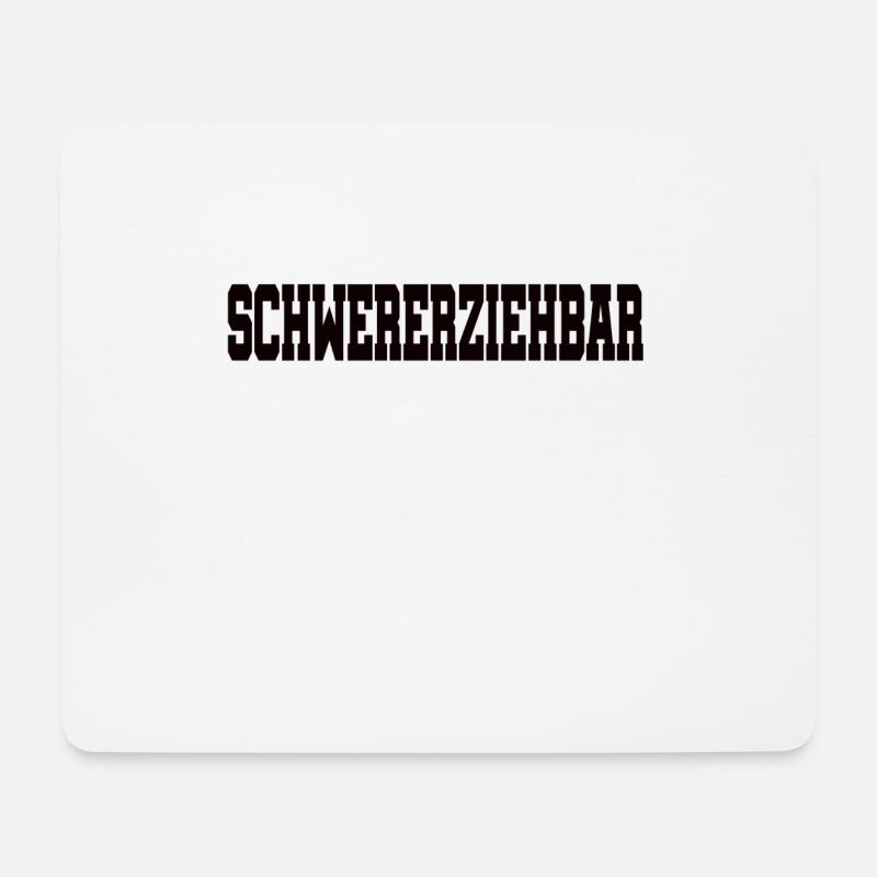 Difficile à élever enfant école de maternelle - Tapis de souris (format paysage) - blanc