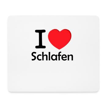 j’aime dormir i love dormir cadeau - Tapis de souris (format paysage) - blanc - Devant