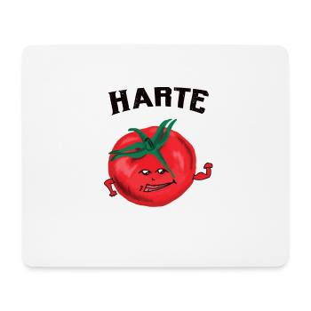 hard tomato l tomato ketchup vegetable vegetarian - Mouse Pad (horizontal) - white - Front