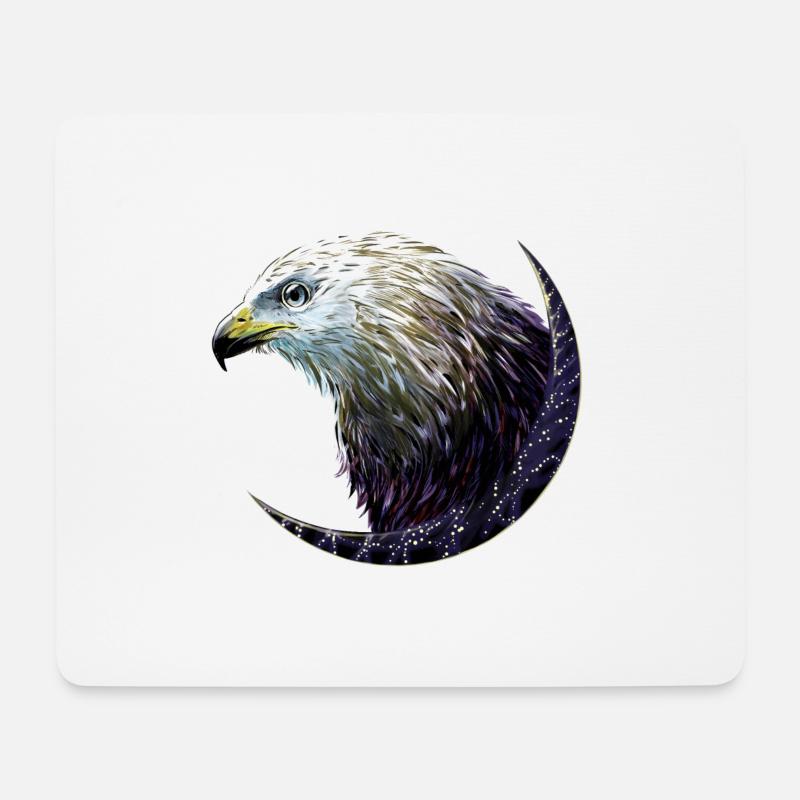 Adler - Mousepad (Querformat) - Weiß