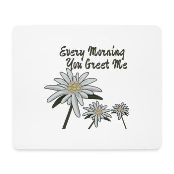 Edelweiss Edelweiss Every Morning You Greet Me - Mousepad (Querformat) - Weiß - Vorne