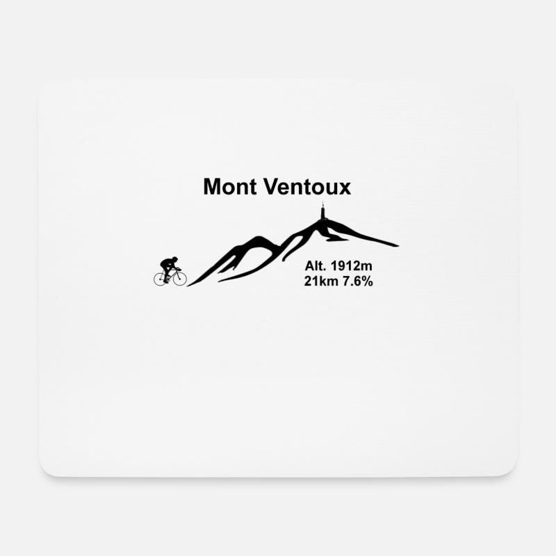 Mont Ventoux - Mousepad (Querformat) - Weiß
