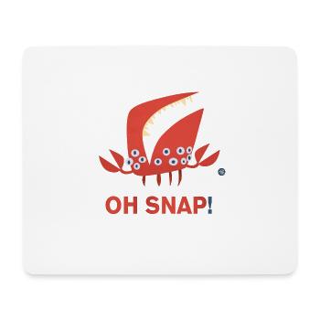Oh Snap! Seeungeheuer Halloween Krebs Monster - Mousepad (Querformat) - Weiß - Vorne