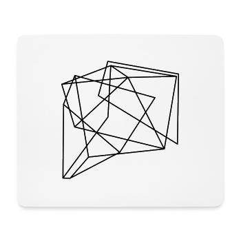 farbiges Liniendesign 3 by tho - Mousepad (Querformat) - Weiß - Vorne
