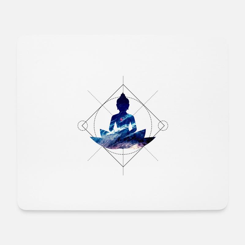 meditation - Mouse Pad (horizontal) - white