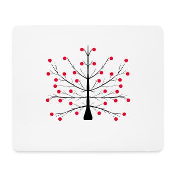 Weihnachtsbaum Weihnachten Baum Rot Geschenk - Mousepad (Querformat) - Weiß - Vorne