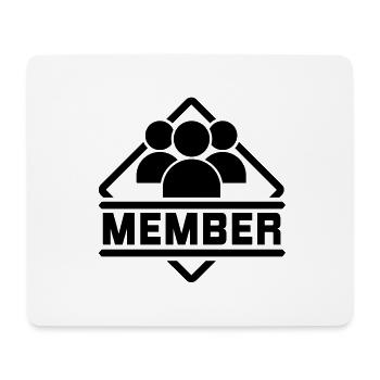 member__f1 - Tapis de souris (format paysage) - blanc - Devant