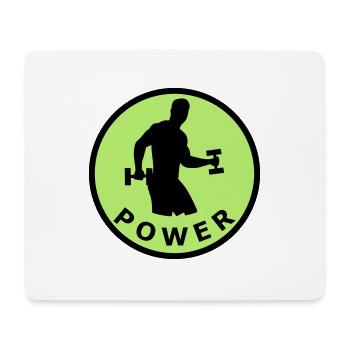 power fitness sport - my sport - Mouse Pad (horizontal) - white - Front