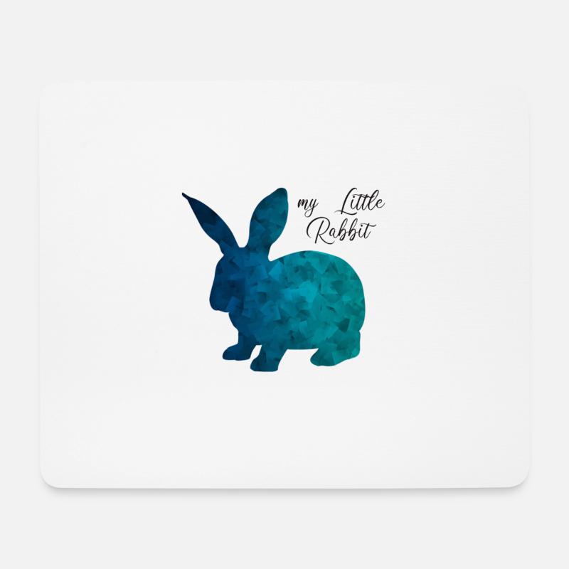 Hase Kaninchen Rabbit abstrakt - Mousepad (Querformat) - Weiß