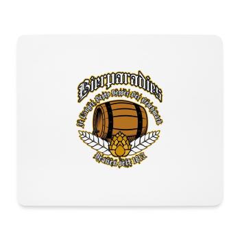 Bierparadies - Mousepad (Querformat) - Weiß - Vorne