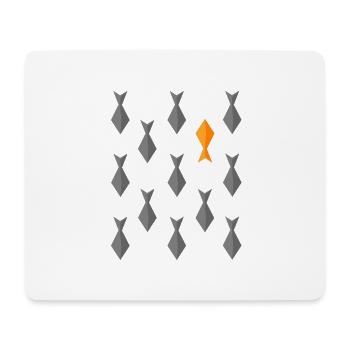 Schwimme gegen den Strom. Be different Tee Shirt - Mousepad (Querformat) - Weiß - Vorne
