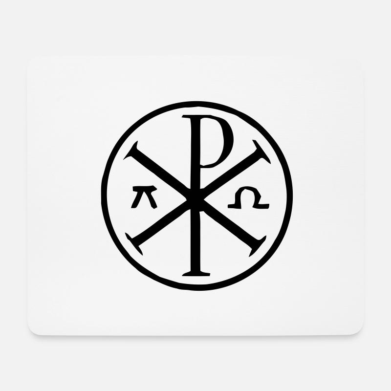 Alpha-Omega - Mousepad (Querformat) - Weiß