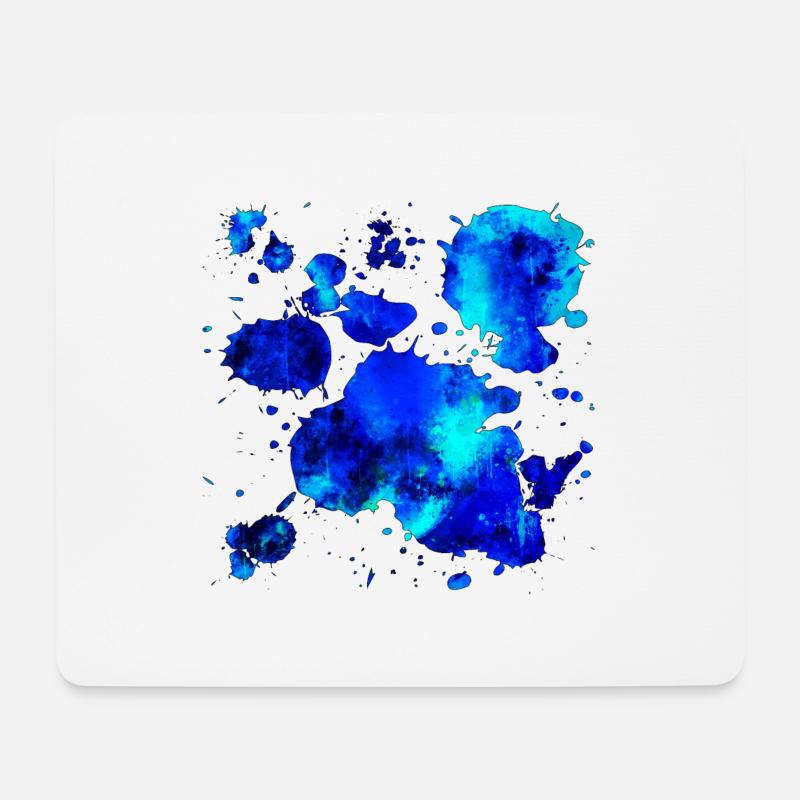 gxp psychedelische Farbe Verlaufsmuster WF blau - Mousepad (Querformat) - Weiß