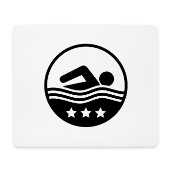 schwimmer__f1 - Mousepad (Querformat) - Weiß - Vorne