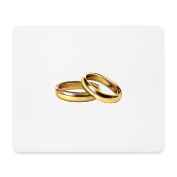 Ring - Mousepad (Querformat) - Weiß - Vorne