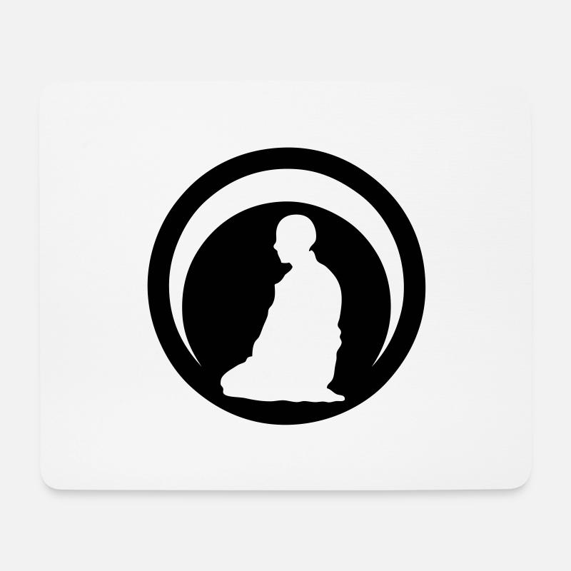 Japanische Kampfkunst Aikido Logo Club3 - Mousepad (Querformat) - Weiß