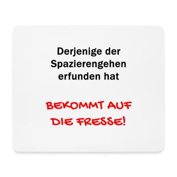 Spaziergänger Spaziergang Spazierengehen Geschenk - Mousepad (Querformat) - Weiß - Vorne