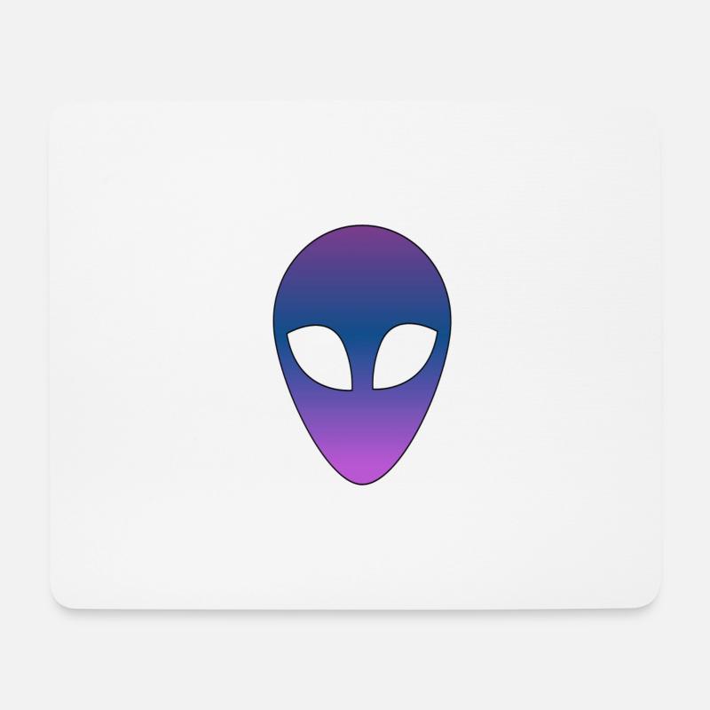 Alien - Mousepad (Querformat) - Weiß