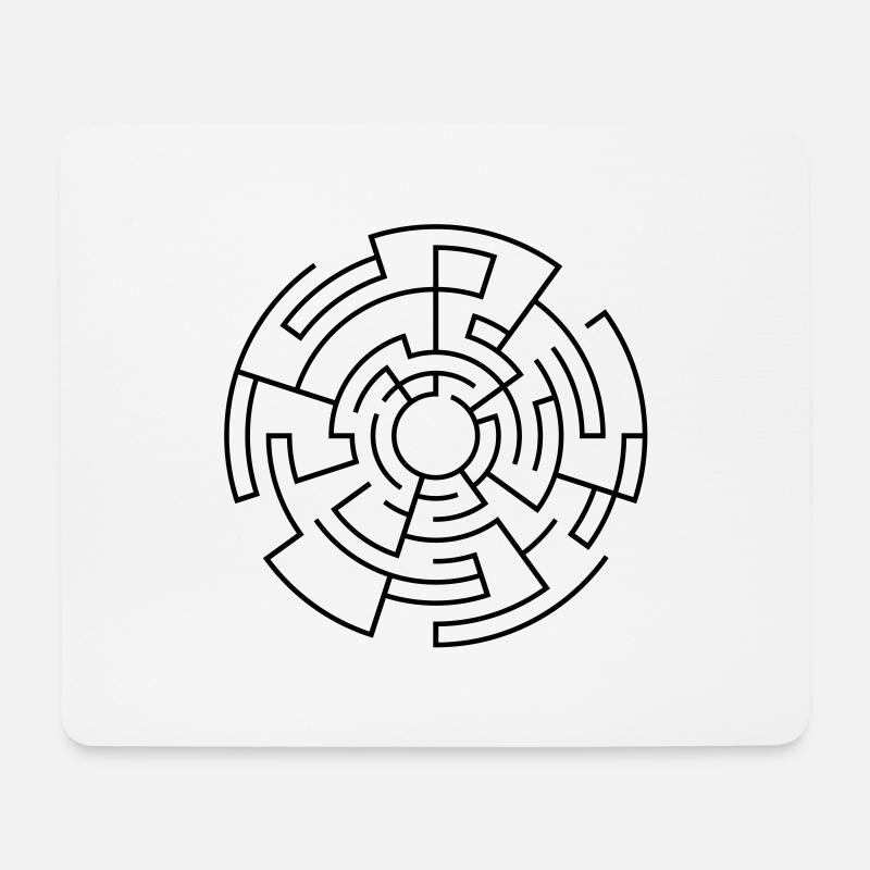 maze - Mouse Pad (horizontal) - white