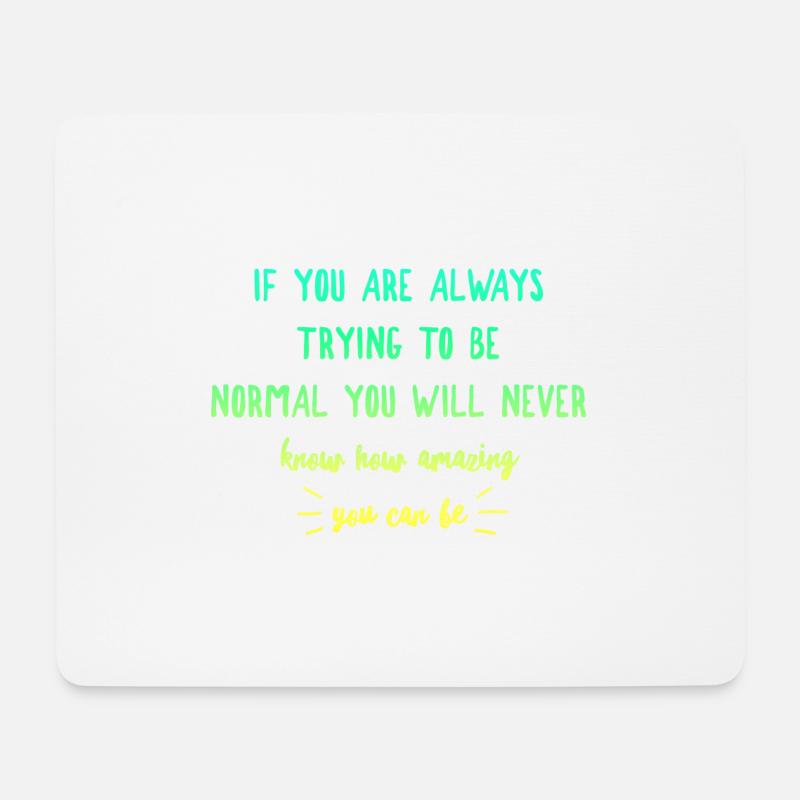 citation essayer normal - Tapis de souris (format paysage) - blanc