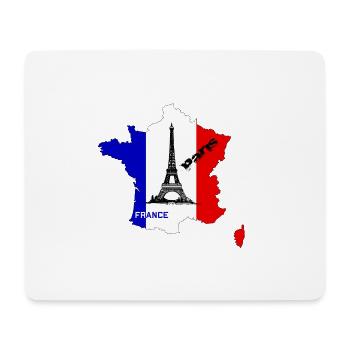 France Paris Tour Eiffel - Tapis de souris (format paysage) - blanc - Devant