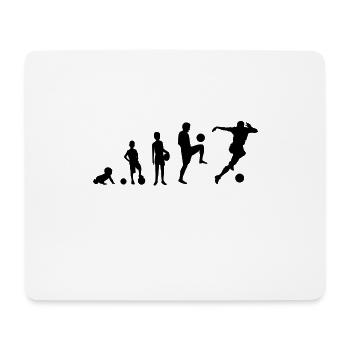 Evolution shirt football black from baby to professional - Mouse Pad (horizontal) - white - Front