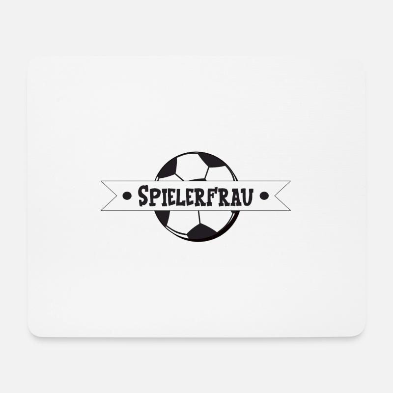 Spielerfrau Fußball - Mousepad (Querformat) - Weiß