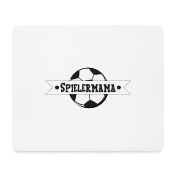 Spielermama - Fußball Mama Leidenschaft - Mousepad (Querformat) - Weiß - Vorne