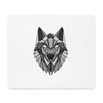 Geometric Wolf - Mouse Pad (horizontal) - white - Front