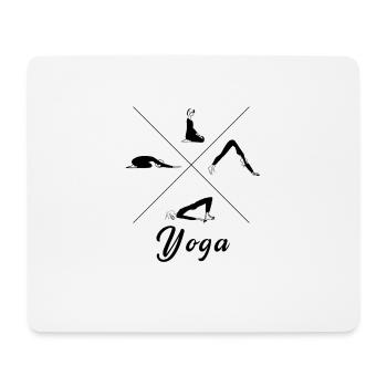 Yoga positions - Mouse Pad (horizontal) - white - Front
