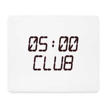 Entraînement hâtif au style de vie 5 h au Club AM - Tapis de souris (format paysage) - blanc - Devant