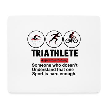 TRIATHLETE DEFINITION - Mousepad (Querformat) - Weiß - Vorne