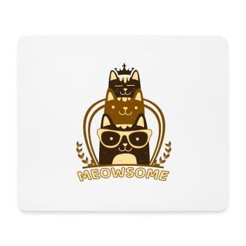 Cat King Maine Coon Sphynx Cat King Gift - Mouse Pad (horizontal) - white - Front