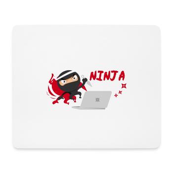Entwickler Developer by Day Ninja by Night - Mousepad (Querformat) - Weiß - Vorne