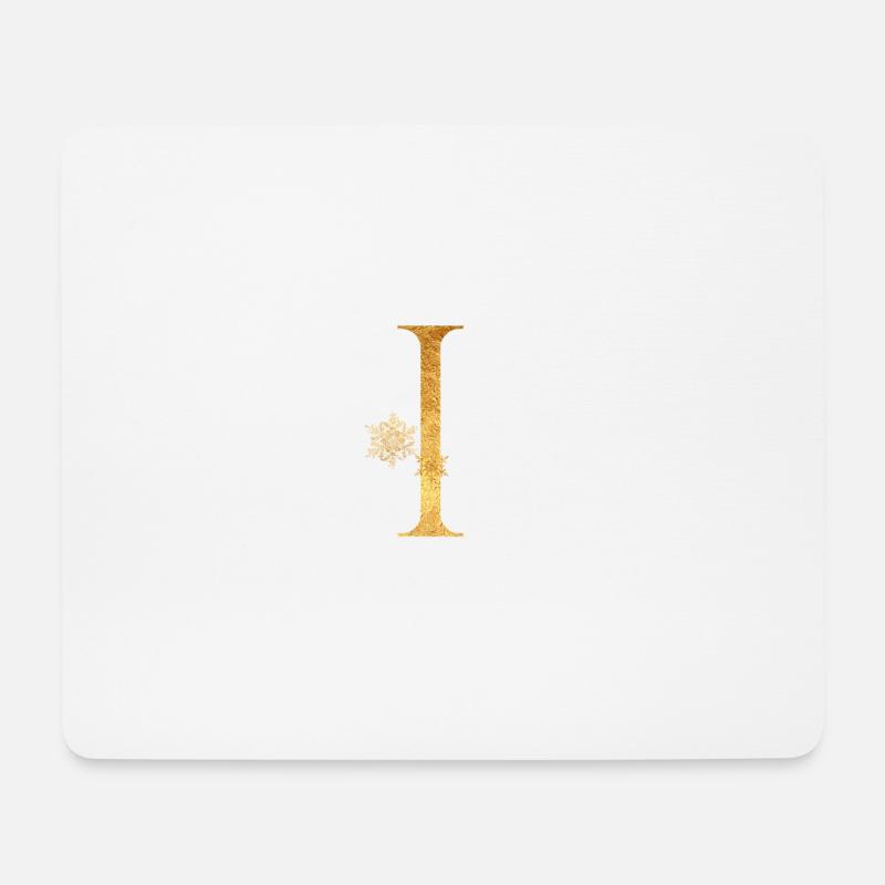 Anfangsbuchstabe I - Mousepad (Querformat) - Weiß