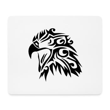 aigle tribal eagle tatoo tatouage 11023 - Tapis de souris (format paysage) - blanc - Devant