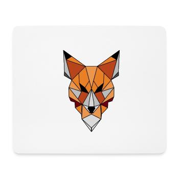 Geometric fox - Mouse Pad (horizontal) - white - Front