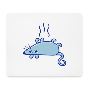 Une souris morte - Tapis de souris (format paysage) - blanc - Devant