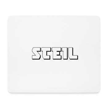Allez juste raide! - Tapis de souris (format paysage) - blanc - Devant